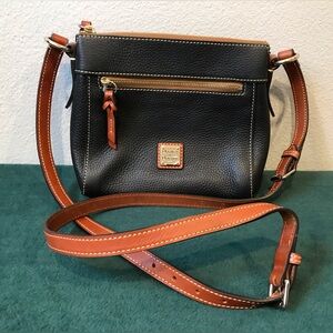 Dooney & Bourke Black and Brown Crossbody Bag